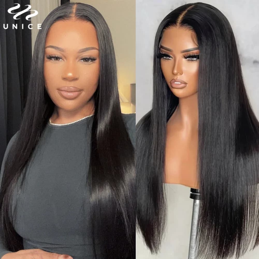 UNice 13x4 Pre-Everything™ Straight Human Hair Wigs With Drawstring Glueless Wig Human Hair Ready To Wear