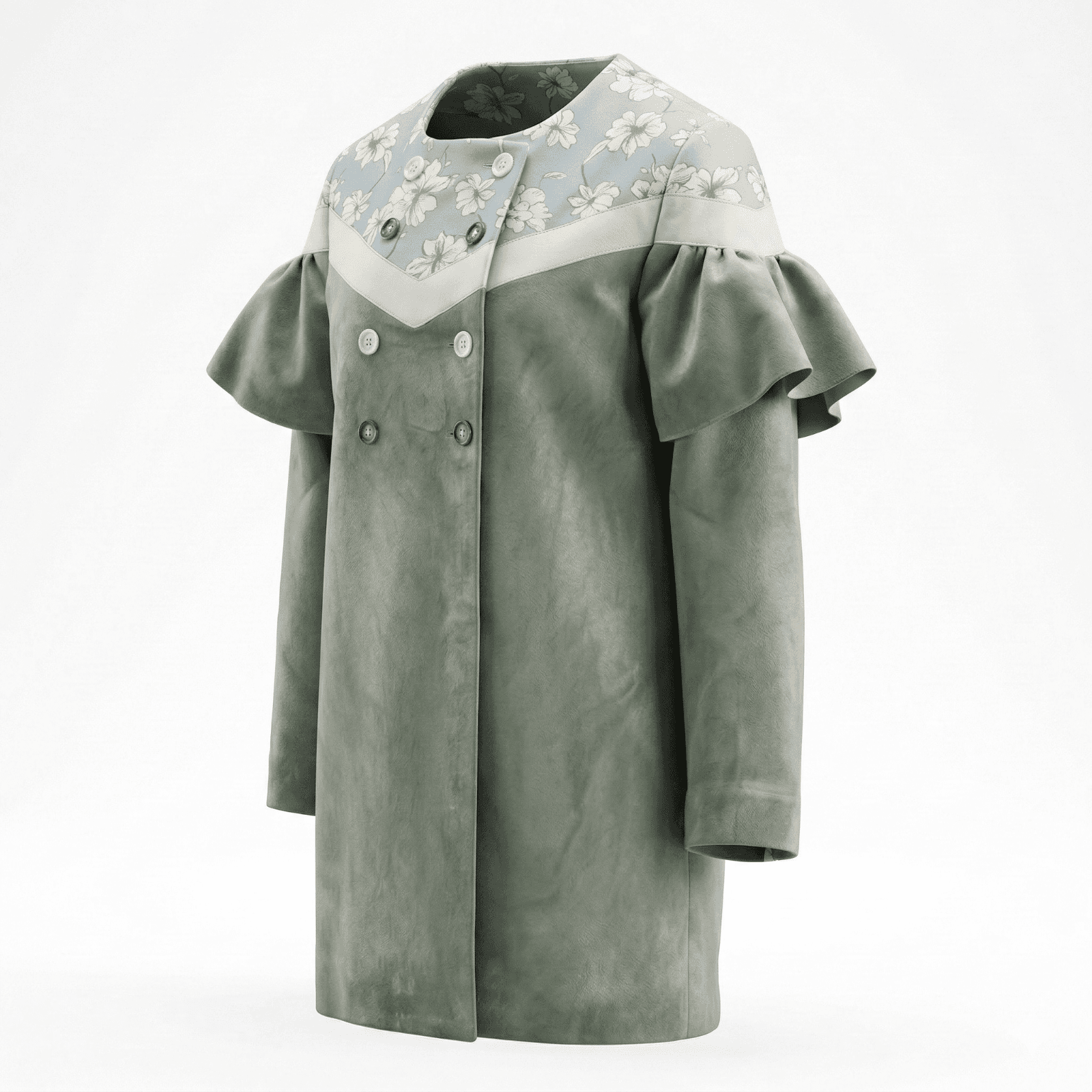 Robe Trench Vintage Fille 3-7 ans - Printemps Laine mélangée Style britannique