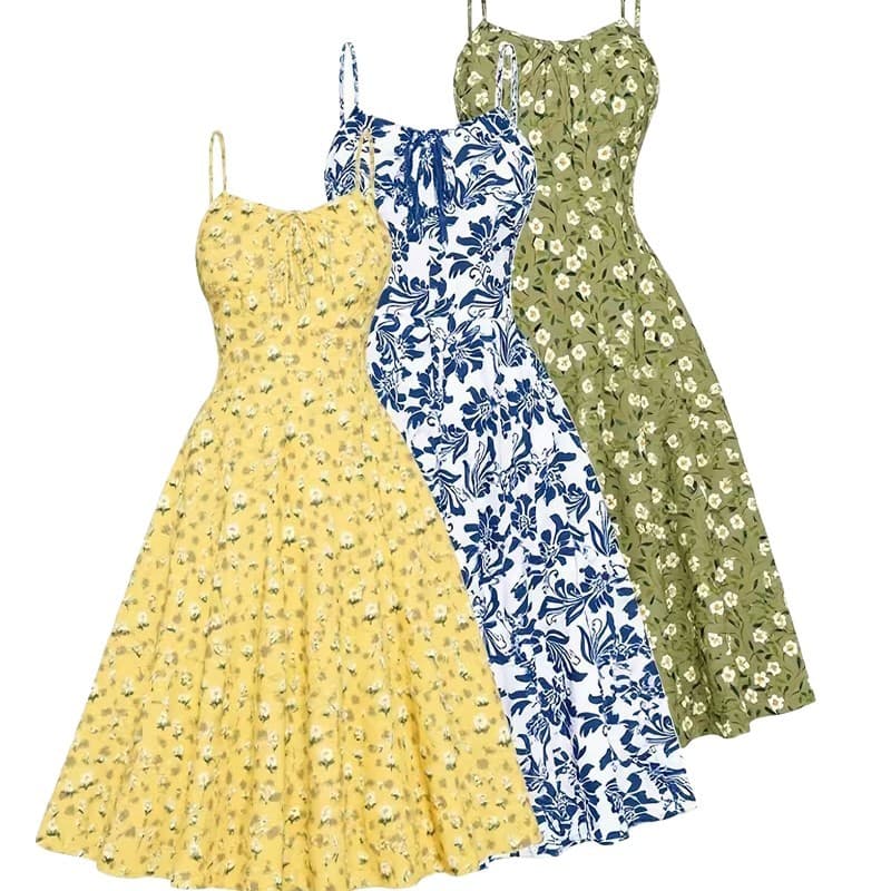 Robe de plage mi-longue coupe A