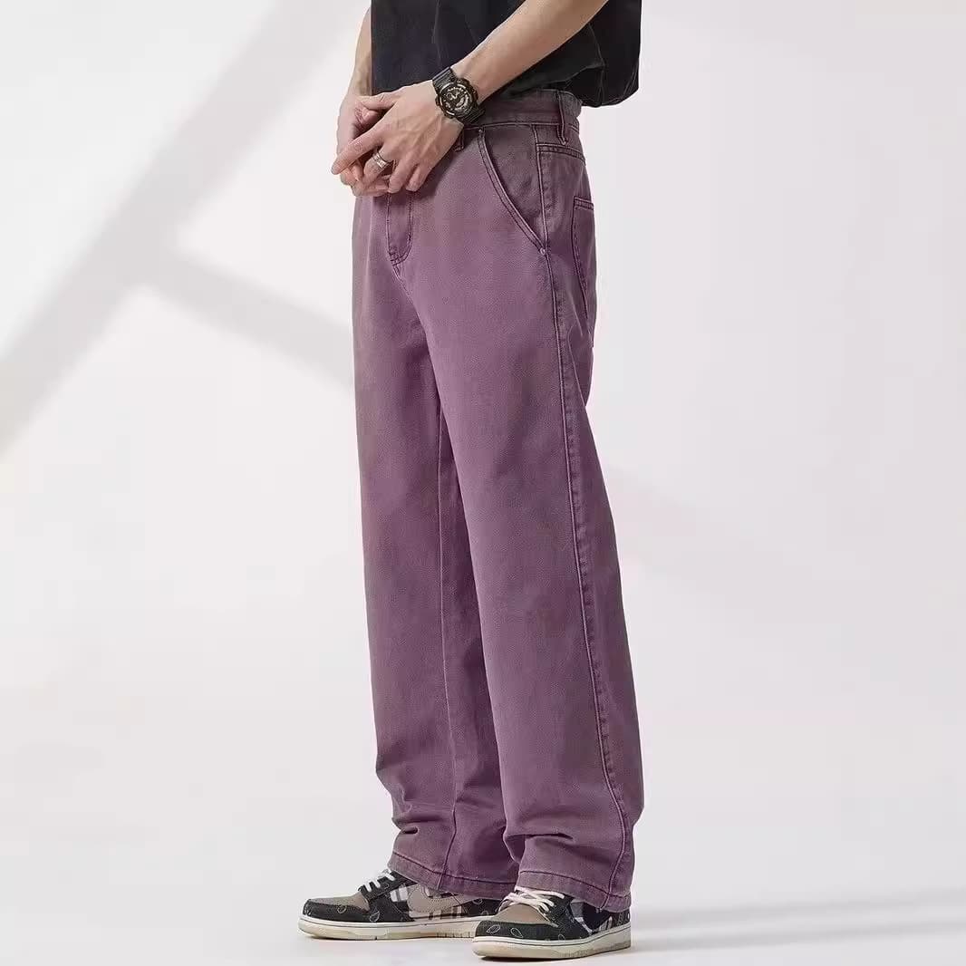 Pantalon décontracté coupe droite mixte
