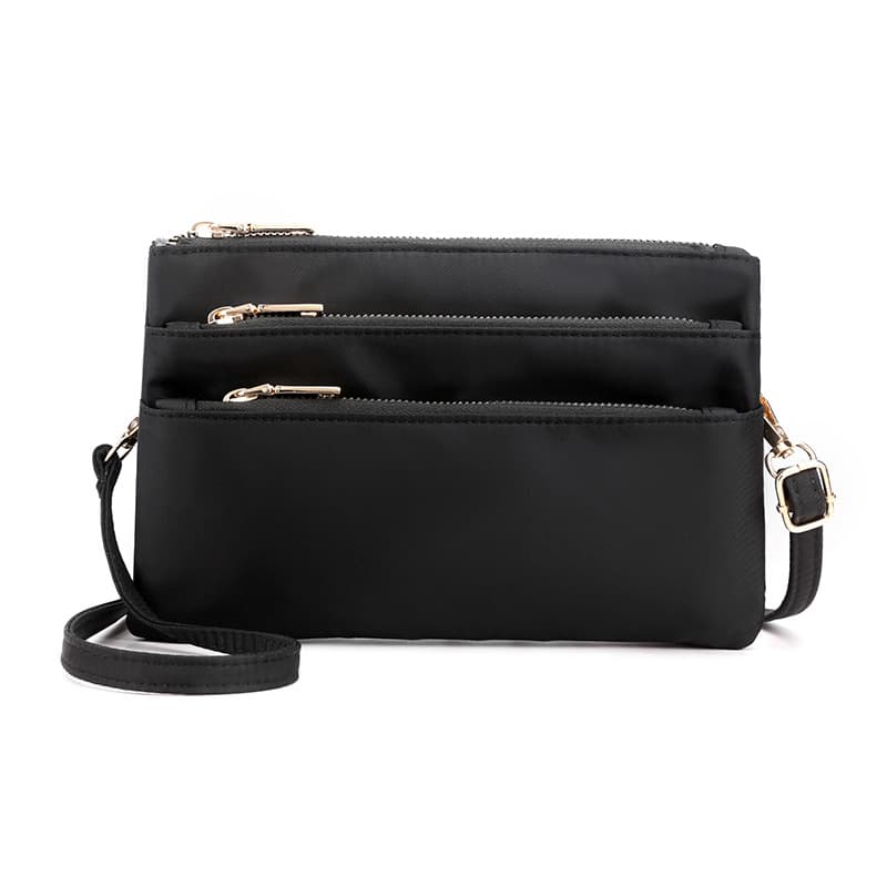 Multi-compartment Zippered Phone And Coin Purse