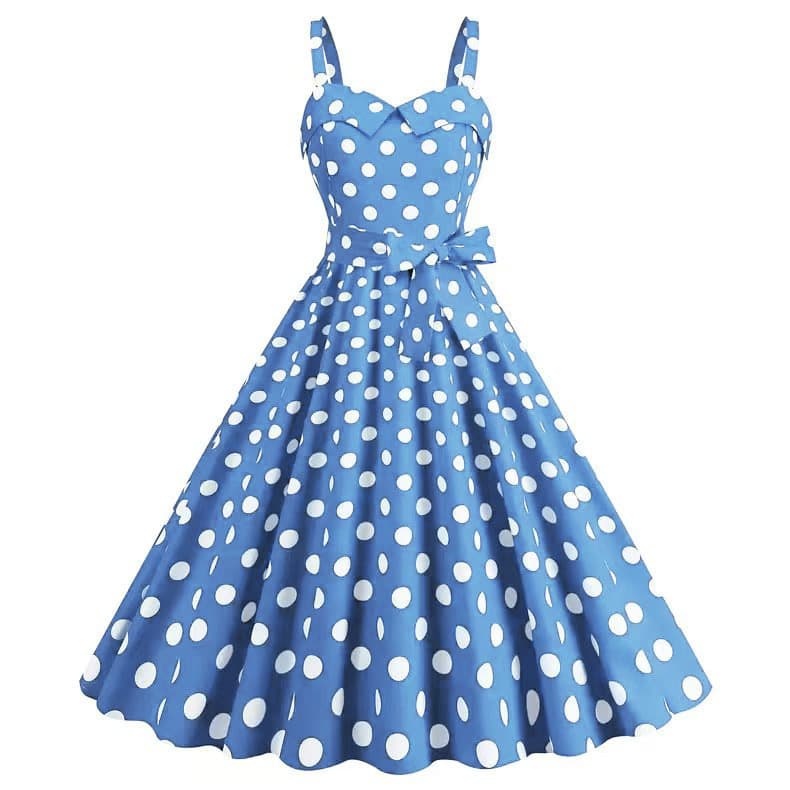 Robe Swing Vintage à Pois