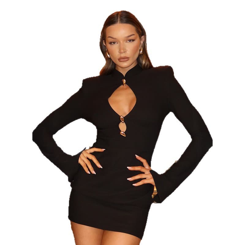 Robe femme uni ajourée et aérienne