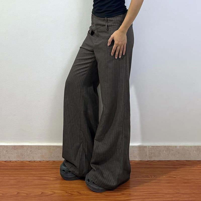 Commuter Low-rise Drapey Dress Pants
