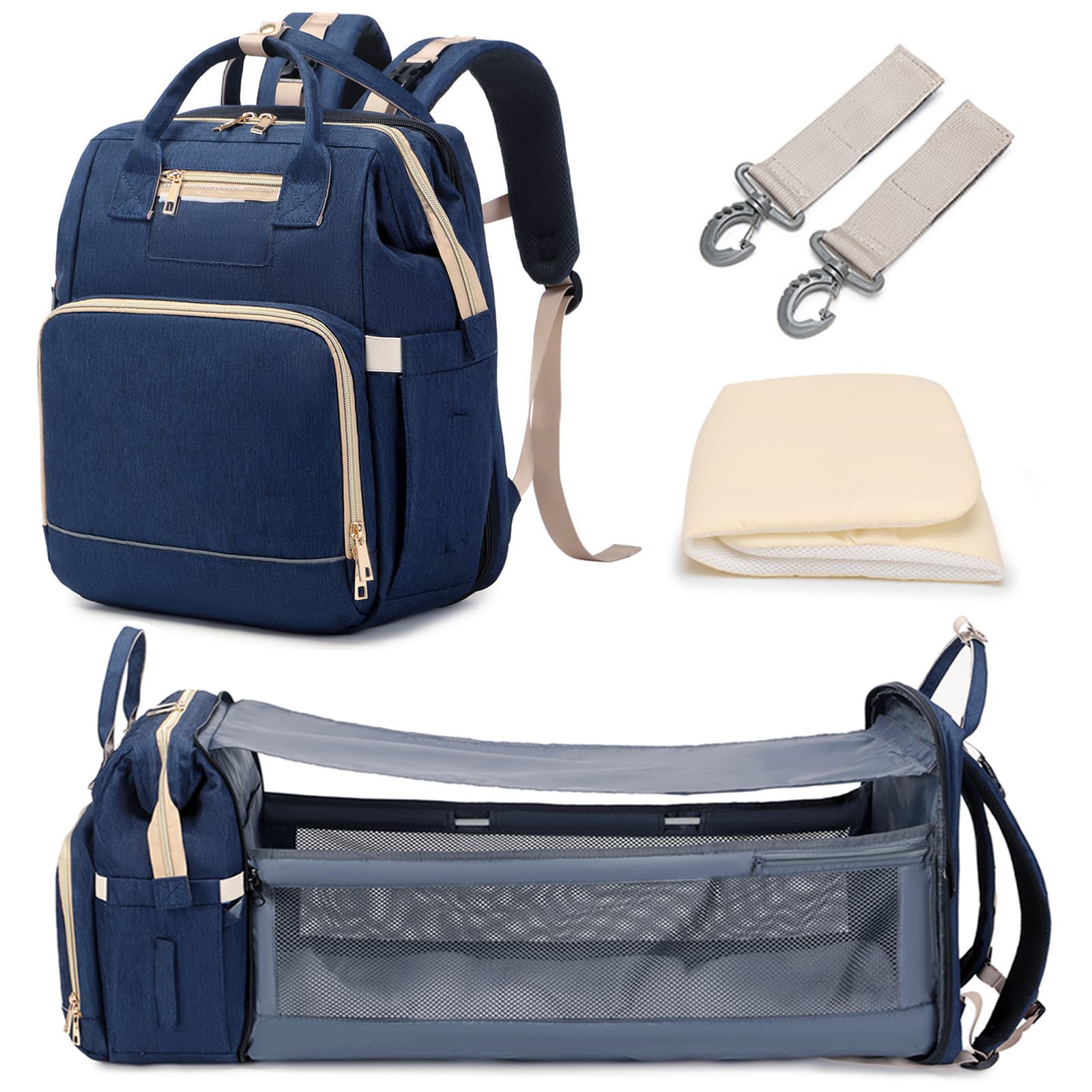 New Multi-functional High-capacity Foldable Diaper Bag