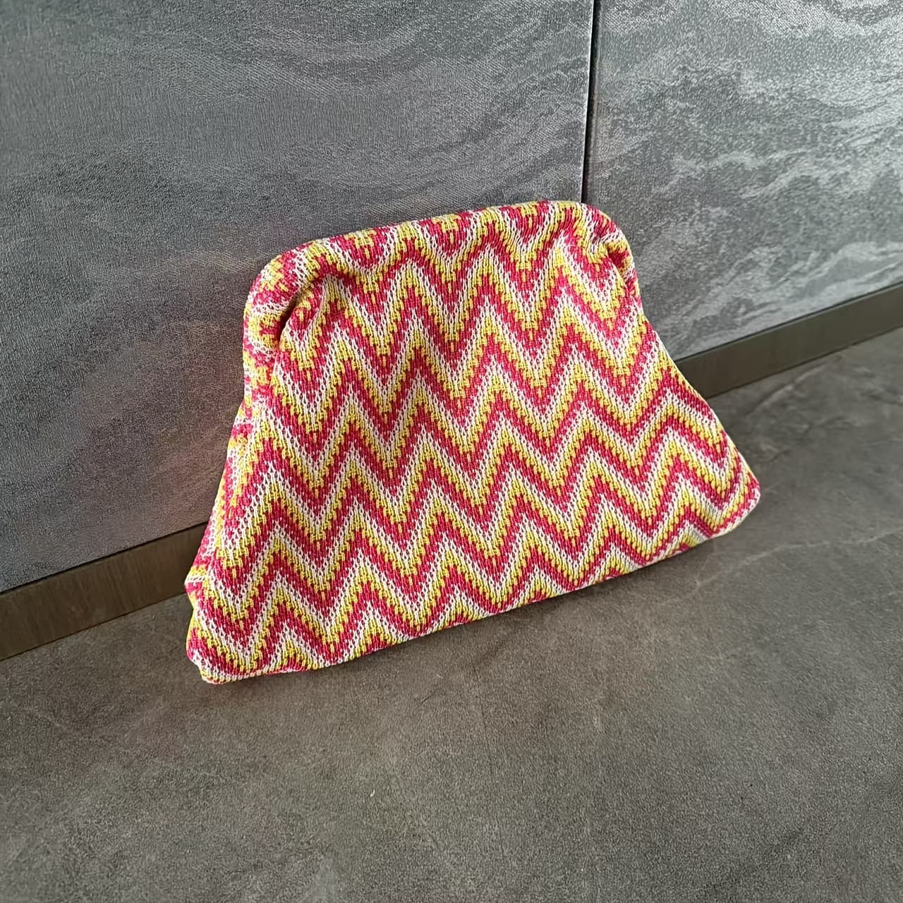 Portable Large-Capacity Knitted Cosmetic Bag