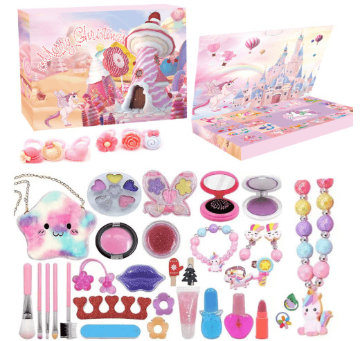 Calendrier Avent Princesse 2026 : 38 Pièces Maquillage & Bijoux Surprise
