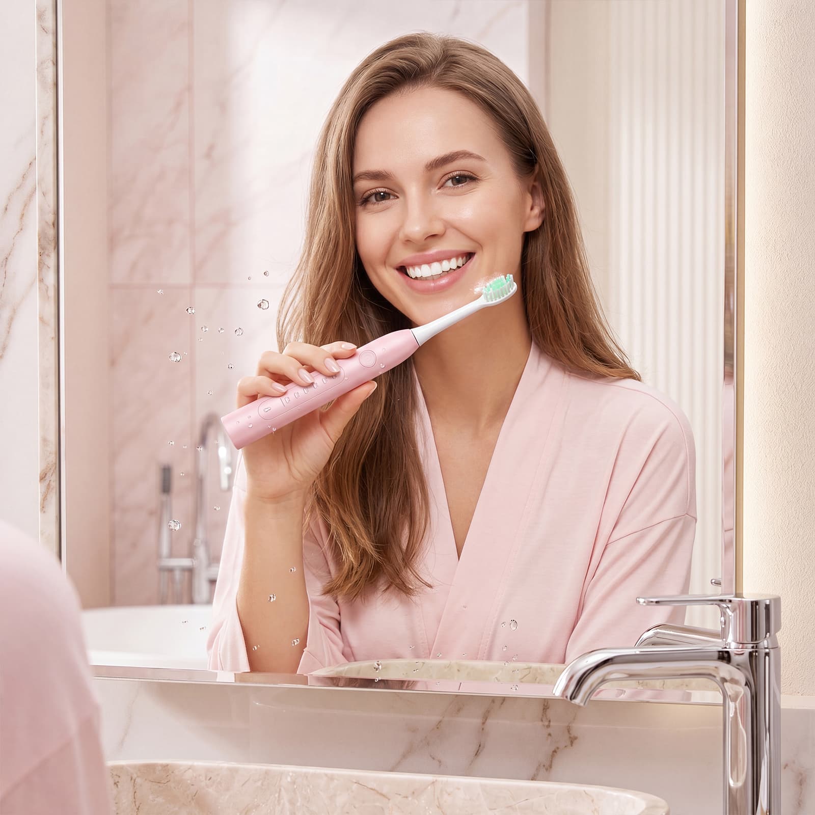 CH-926 Electric Toothbrush White With 2 Brush Heads