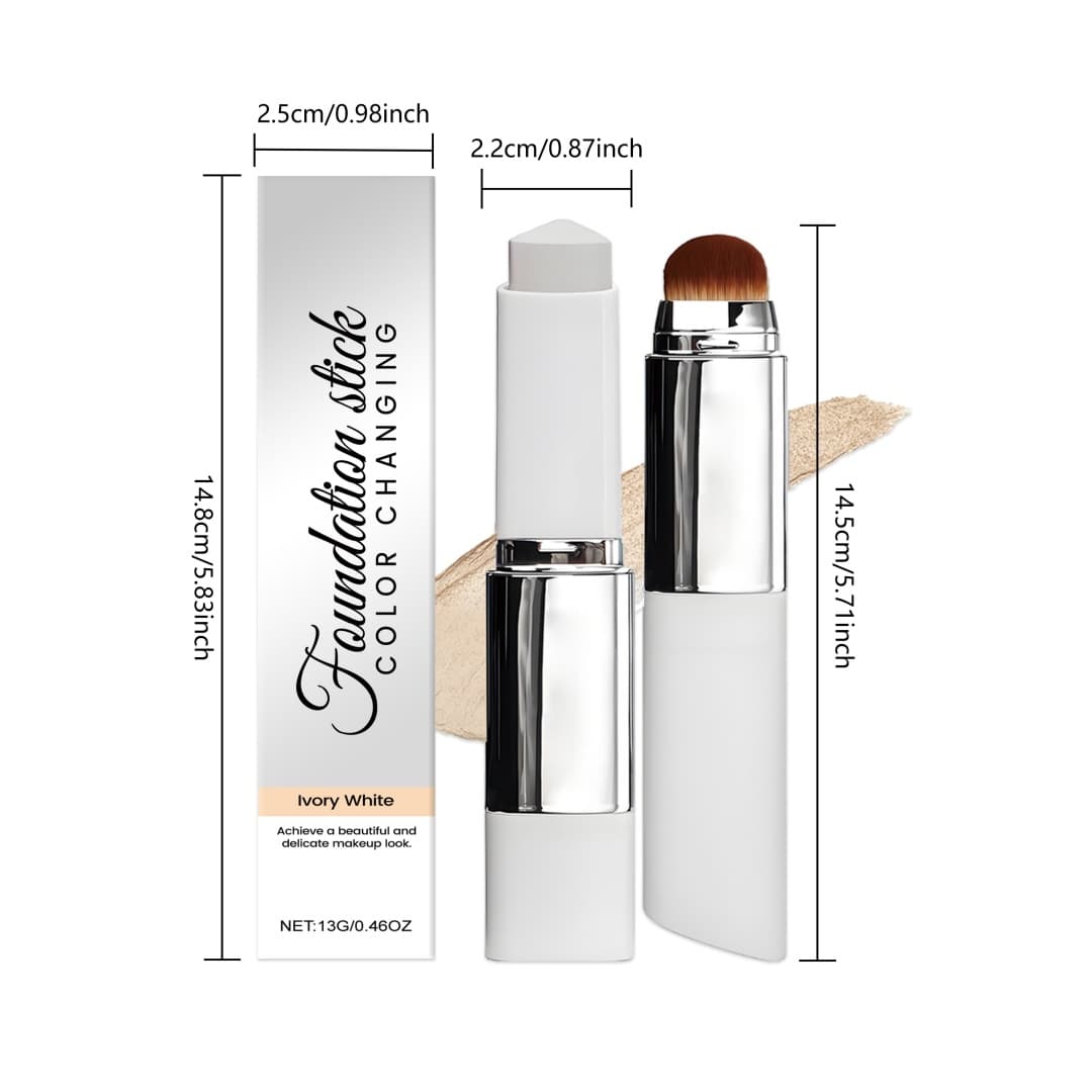 Two In One Color Changing Foundation Make- Up Stick Ivory White 13g1box