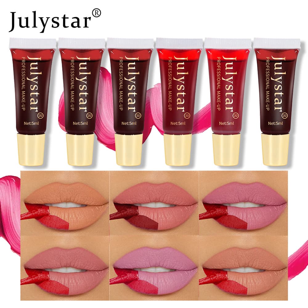 Gloss Tatouage à Lèvres Matte Pelable - Longue Tenue, Waterproof & Anti-Transfert