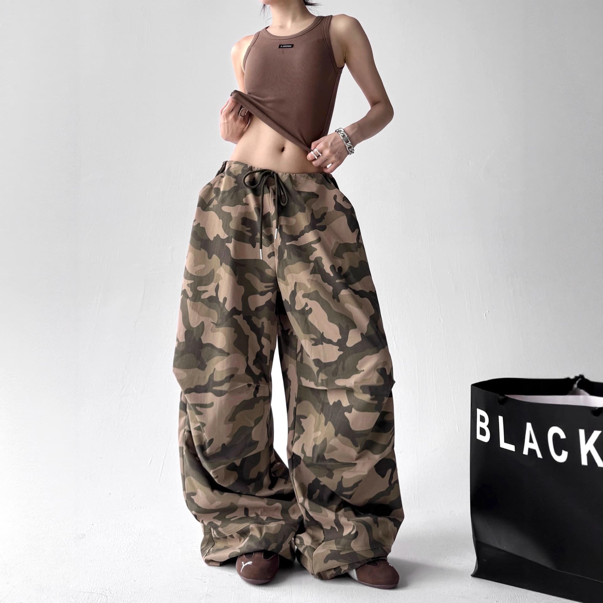 Pantalon Palazzo taille haute pour grandes femmes