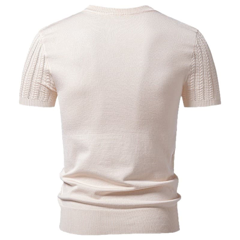 Pull tricot à manches courtes mode homme