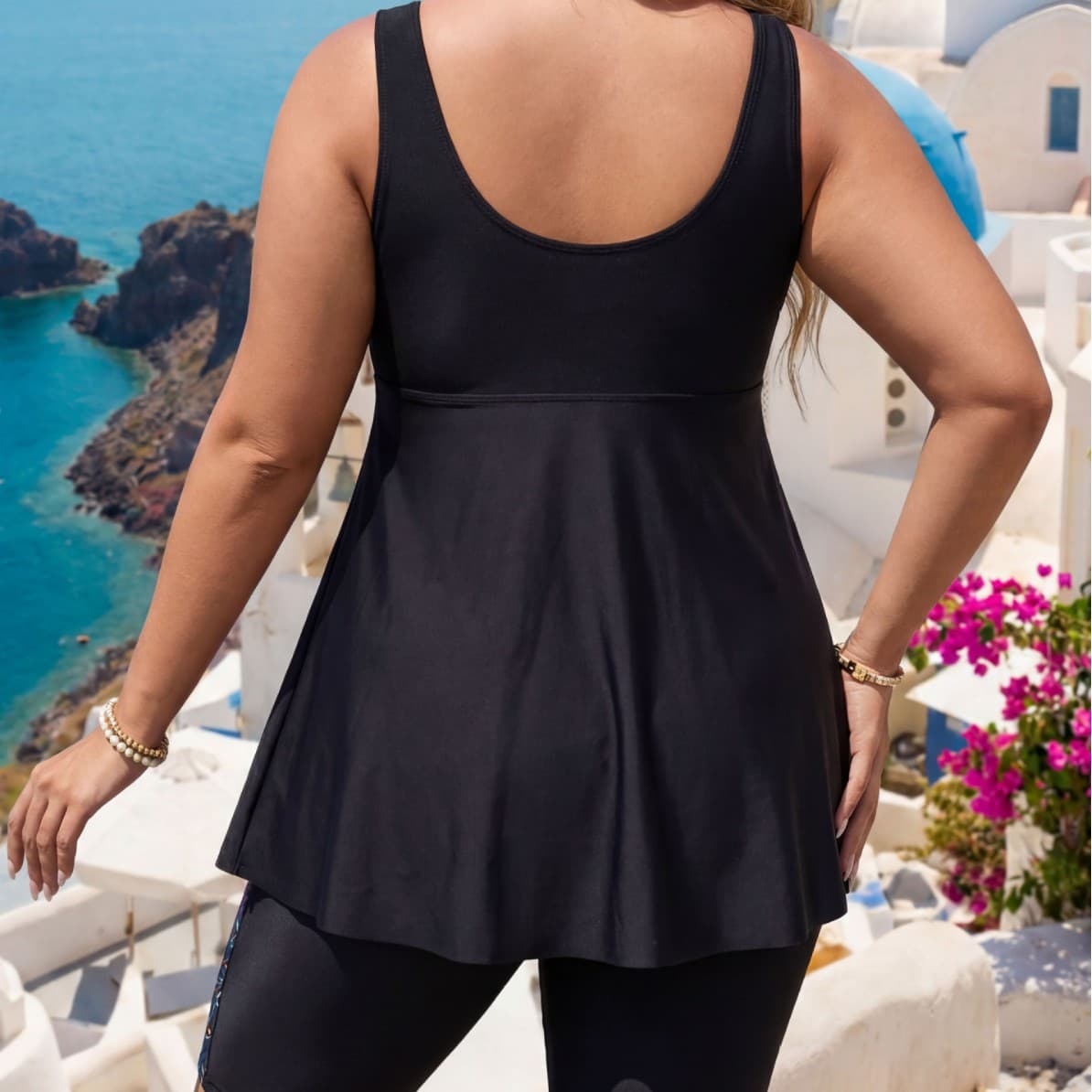 Ensemble maillot de bain grande taille à jupe