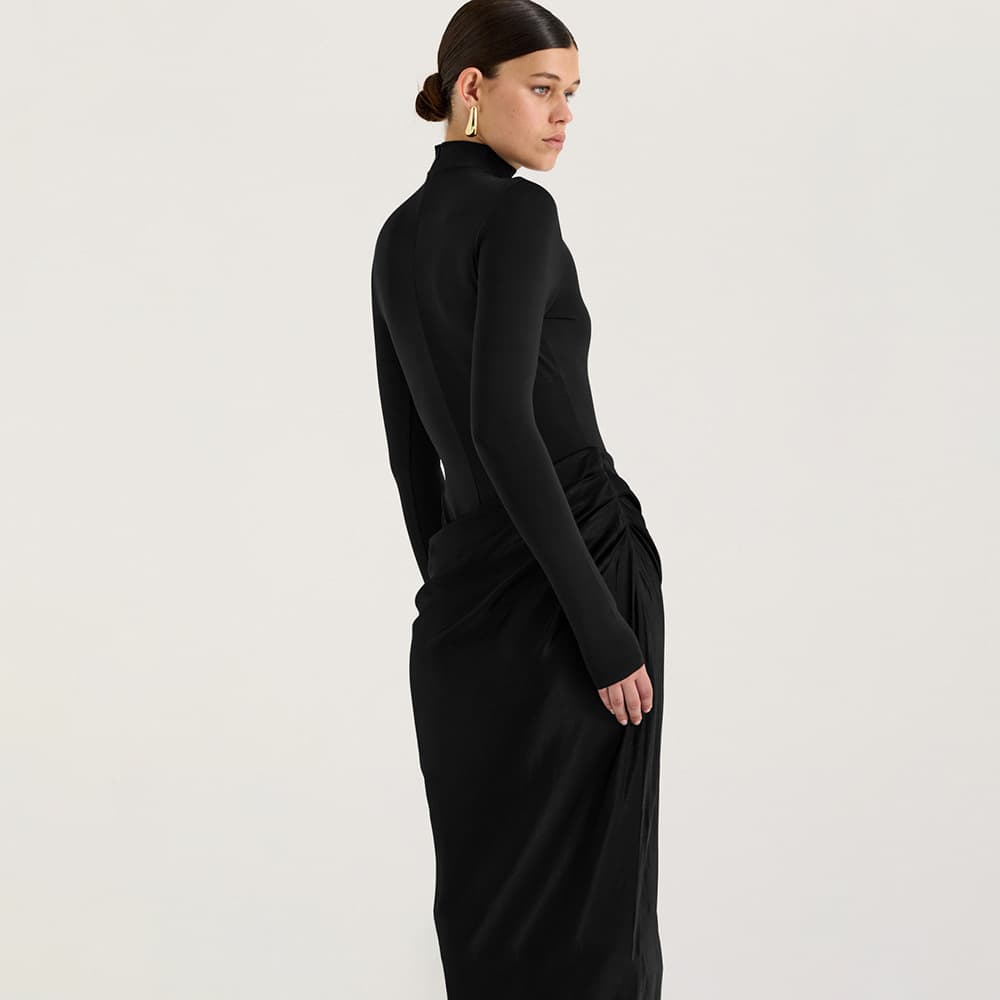 Nouvelle Robe d'Été Femme - Col Mi-Montant & Manches Longues
