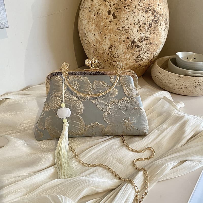 Chinese Style Textured Cheongsam Bag Womens