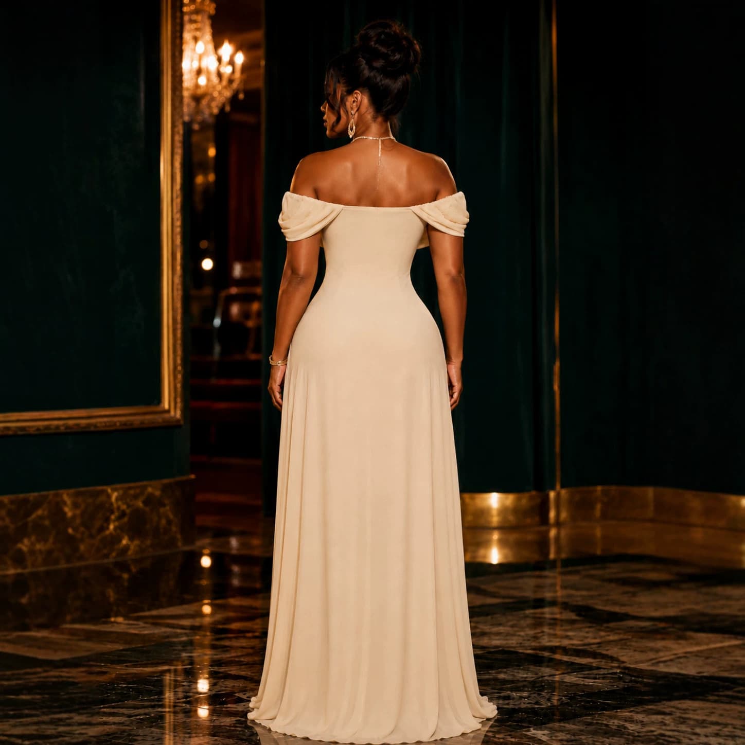 Robe sans manches affine silhouette