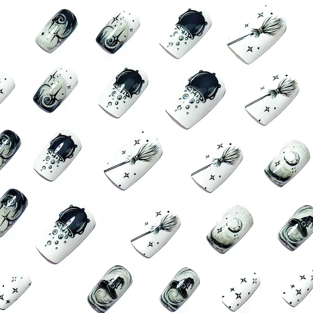 Halloween Medium-length Removable Nail Stickers