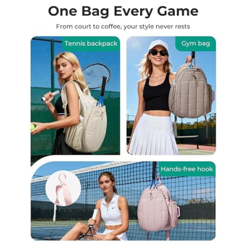 Pickleball Bag Racket Storage Backpack Waterproof And Easy-to-clean With A Shoe Compartment