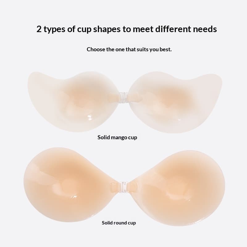 Couvre-seins en silicone plein forme mangue