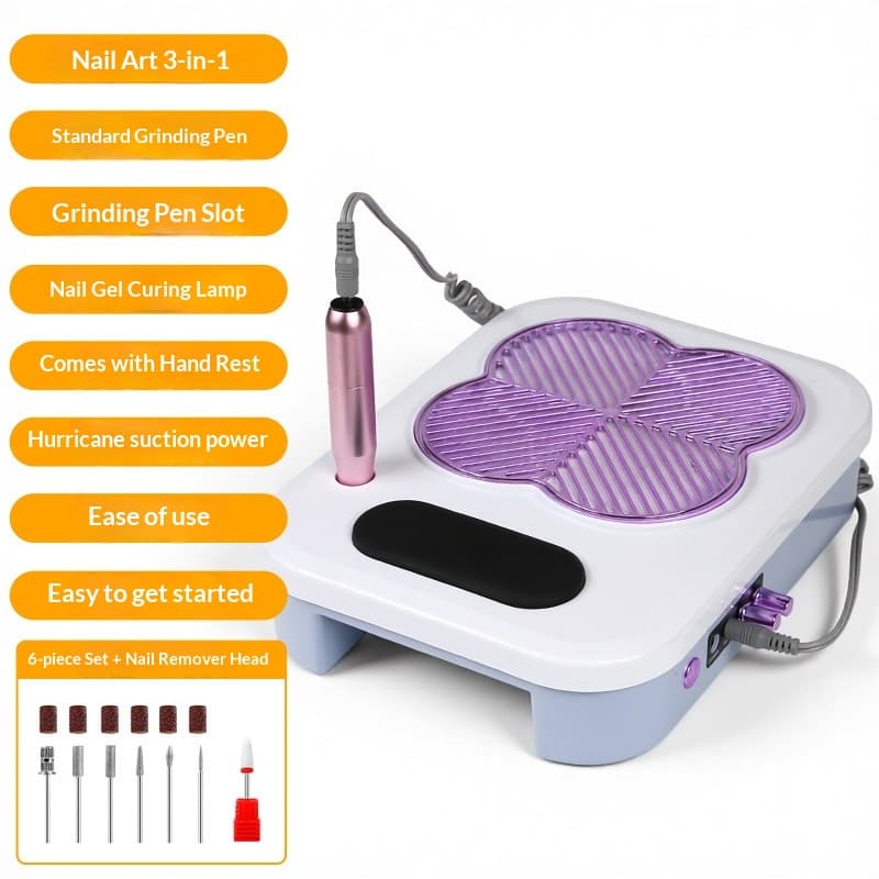 Nail Vacuum Cleaner 3-in-1 Nail Tool