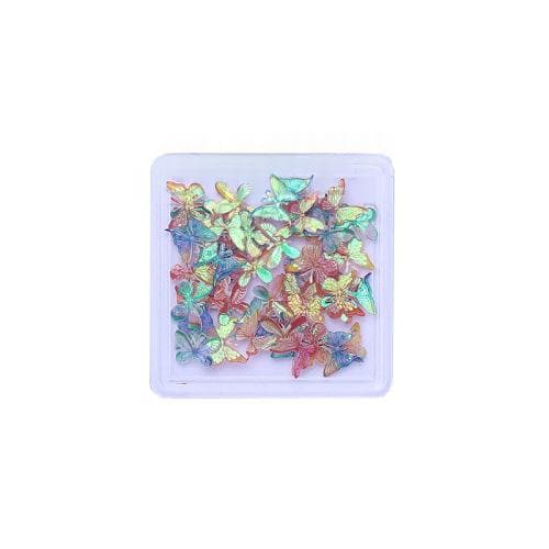 Iridescent Butterfly Art Embellishments Alluring And Dazzling Butterfly Sequins For Nails